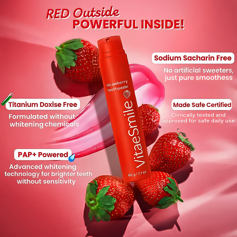 VitaeSmile Jordbær Tandpasta